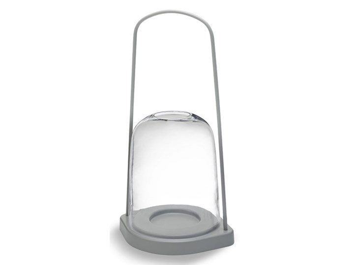 latarenka świecznik Bell, Ø25 cm jasnoszary, Skagerak Aluminium Szkło Metal Lampion Stal Kategoria Świeczniki i świece