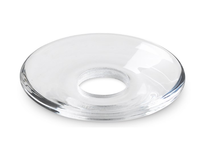 Świecznik Lumi płaski Ø8,5 cm, przezroczysty, Holmegaard Szkło Metal Kategoria Świeczniki i świece