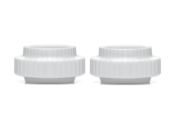 Komplet świeczników na tealighty, biały, Lyngby Porcelain Ceramika Kategoria Świeczniki i świece