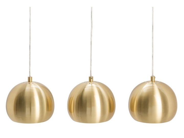 Lampa wisząca Golden Ball 3 elementy, złota, Interior Space Lampa inspirowana Lampa kula Pomieszczenie Jadalnia Styl Nowoczesny