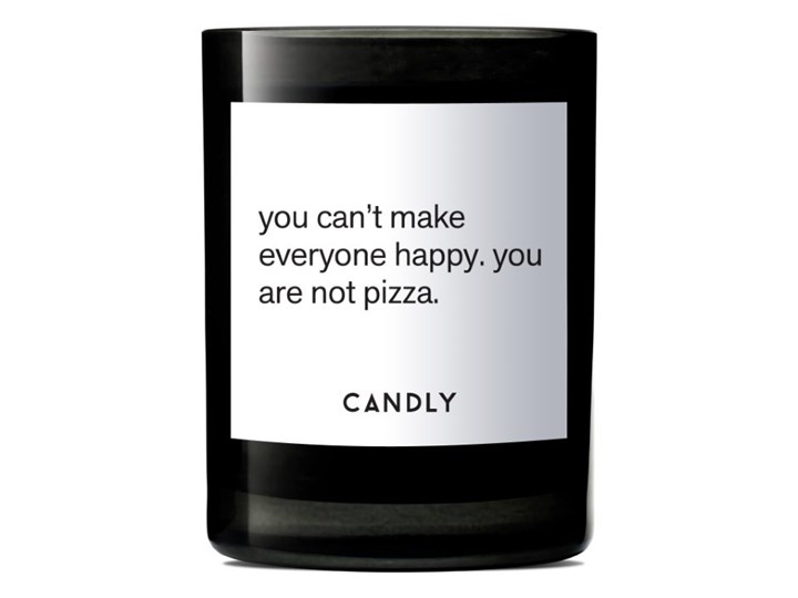 Świeca zapachowa kwiat lotosu i winogrona, You can't make everyone happy. you are not pizza., Candly Szkło Kategoria Świeczniki i świece