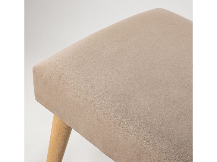 Ławka tapicerowana Retrovidens Latte Styl Vintage Materiał obicia Skóra ekologiczna