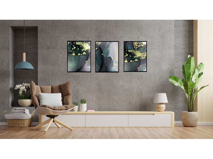 TRYPTYK PLAKAT GREEN 30X40 Wymiary 30x40 cm Kolor Zielony