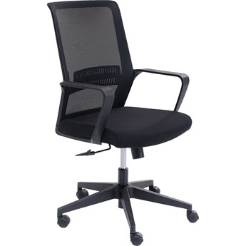 Krzesło biurowe z podłokietnikami czarne