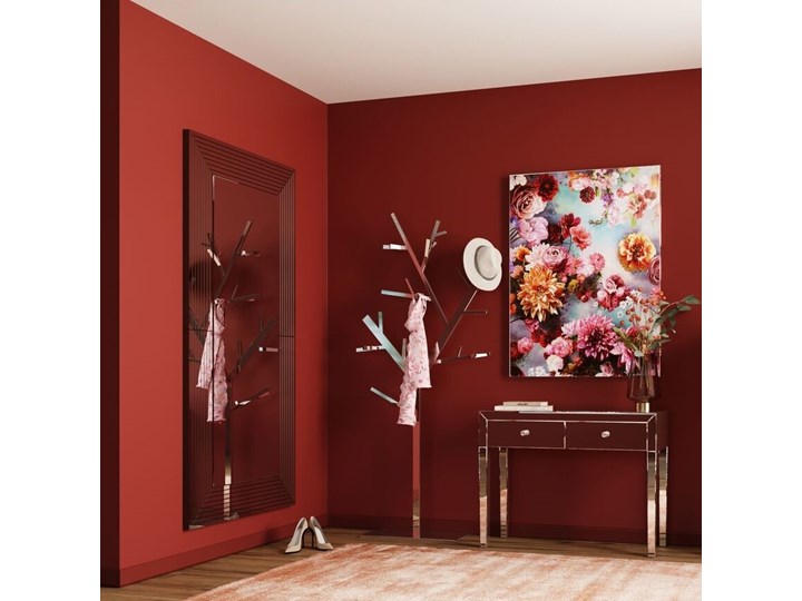 Lustro wiszące Linea Rectangular 200x100 cm srebrne Kolor Srebrny Prostokątne Ścienne Lustro z ramą Kategoria Lustra