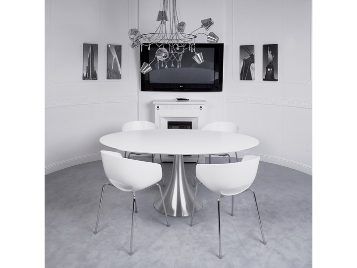 Stół Grande Possibilita 180x100 cm Stal Płyta MDF Średnica