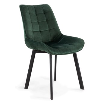 Krzesło COLIN welurowe zielone 53x51x83 cm - Homla