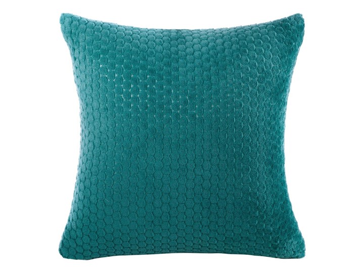 Poszewka z wytłacznym wzorem 3D ZOE 40x40 c. turkusowy Poliester 40x40 cm Poszewka dekoracyjna Pomieszczenie Sypialnia