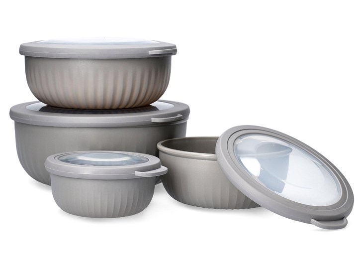 EASY COOK Zestaw misek z pokrywkami 4 szt Typ Zestawy Kategoria Pojemniki i puszki