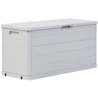 Jasnoszara zamykana skrzynia do ogrodu - Vantis 280L