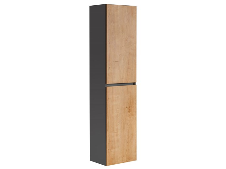 Wiszący słupek łazienkowy w stylu loft - Moreno 2X Drewno Regał Głębokość 33 cm Wiszące Szerokość 40 cm Wysokość 170 cm Płyta MDF Kategoria Szafki stojące