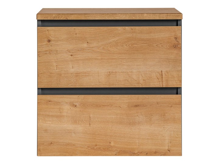 Wisząca szafka łazienkowa pod umywalkę - Moreno 3X 60 cm Szafki Wysokość 57 cm Słupek Rodzaj frontu Szuflady Regał Płyta MDF Głębokość 46 cm Drewno Wiszące Kategoria Szafki stojące