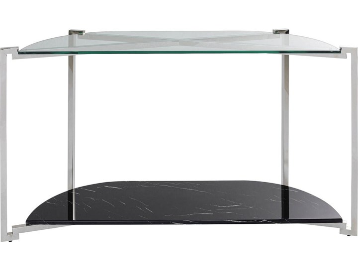 Konsola Vivian 140x40 cm - blat szklany Szerokość 140 cm Szkło Kolor Biały