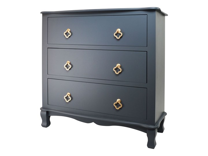 KOMODA Z TRZEMA SZUFLADAMI SZARA 78x30x78CM Szerokość 78 cm Wysokość 78 cm Głębokość 30 cm Z szufladami Styl Glamour