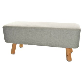 PUFA TABORET DREWNIANE NOGI SCANDI VINTAGE 34CM