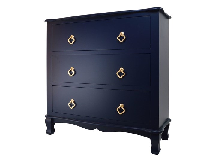 KOMODA Z TRZEMA SZUFLADAMI GRANATOWA 78x30x78CM Szerokość 78 cm Lustro Styl Skandynawski Głębokość 30 cm Wysokość 78 cm Styl Glamour
