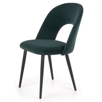 SELSEY Krzesło tapicerowane Beive zielone