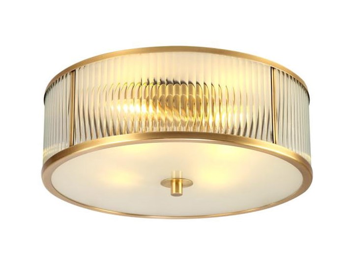 Brass Ionic - plafon kryształowy 60cm Funkcje Brak dodatkowych funkcji Mosiądz Tworzywo sztuczne Szkło Lampa kula Metal Lampa z kryształkami Styl Nowoczesny