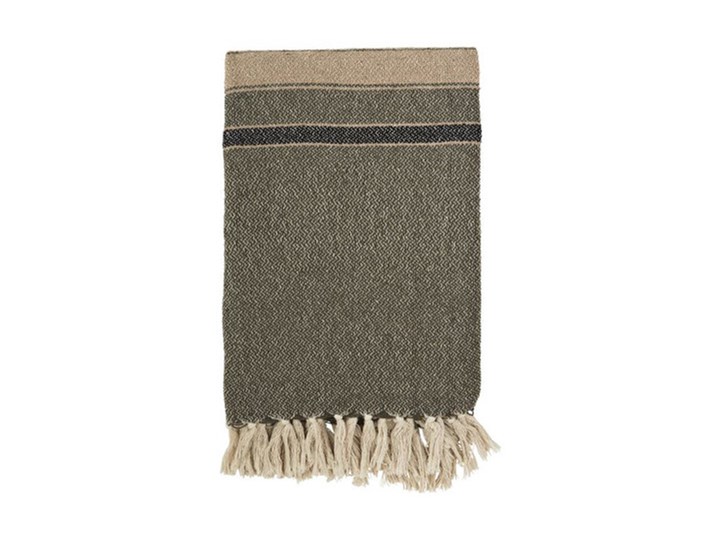 Madam Stoltz - Koc Striped Bawełna 125x175 cm Kategoria Koce i pledy
