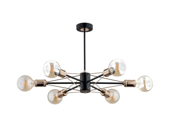 Nowoczesna lampa sufitowa TANDEM GOLD II OP. OŚW. 6 PŁ Stal Metal Pomieszczenie Przedpokój