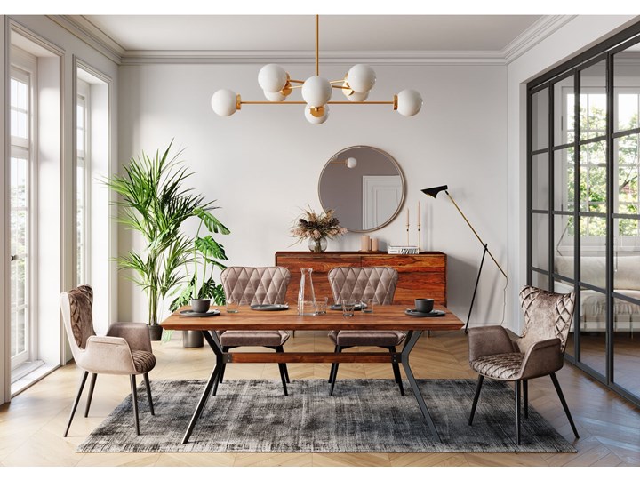 Lustro wiszące Curve Round ∅100 cm miedziane Okrągłe Ścienne Lustro z ramą Pomieszczenie Salon