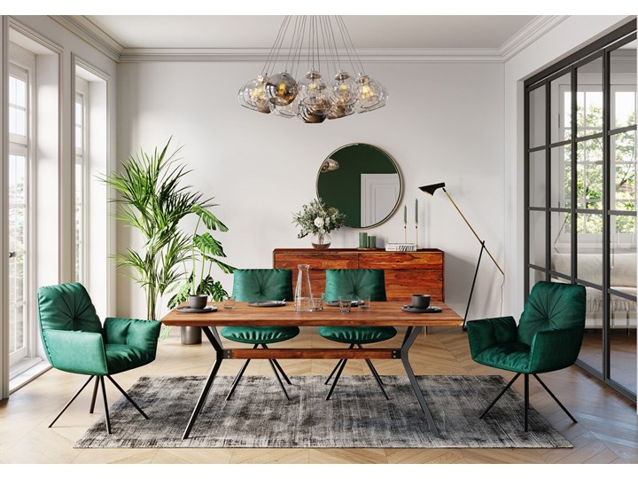 Lustro wiszące Curve Round ∅100 cm miedziane Lustro z ramą Ścienne Okrągłe Pomieszczenie Przedpokój