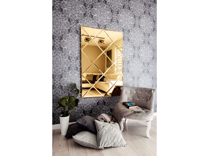 Zestaw złotych płytek o wymiarze: 100x250cm Trójkąt Kwadrat 100x250 cm Powierzchnia Lustrzana Kategoria Płytki