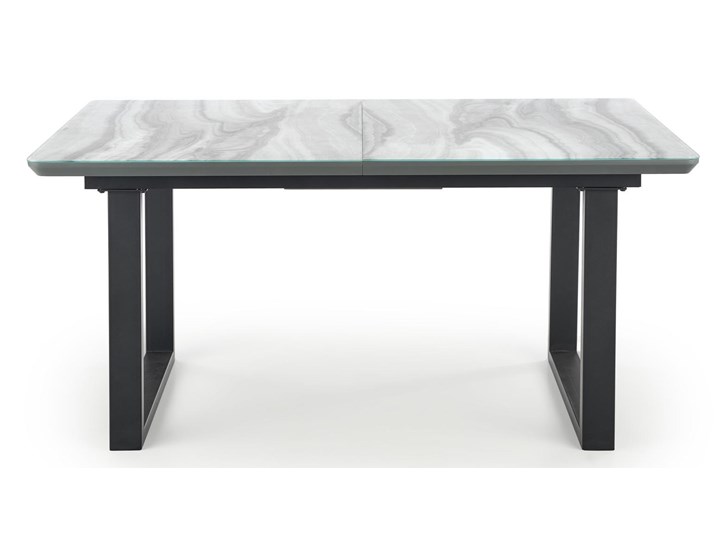 Rozkładany stół w stylu industrialnym Marley w optyce marmuru