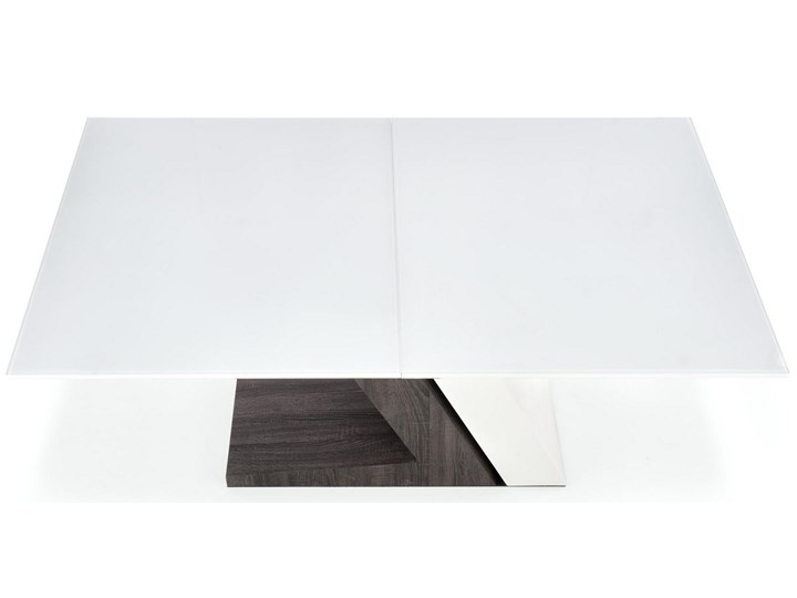 Nowoczesny stół na dwukolorowej podstawie Mortis Wysokość 60 cm Długość 200 cm Drewno Długość 160 cm Płyta MDF Szerokość 90 cm Szerokość 160 cm Kategoria Stoły kuchenne Pomieszczenie Stoły do jadalni
