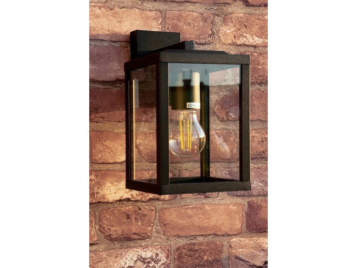 Lampa ogrodowa kinkiet elewacyjny GAIA S BLACK E27 czarny IP44 EDO777370 EDO Garden Line Kinkiet ogrodowy Kategoria Lampy ogrodowe