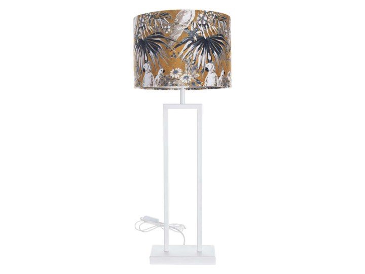 Lampa stołowa White Parrot 78cm, 30 x 78 cm Lampa z kloszem Styl Skandynawski Lampa z abażurem Metal Kategoria Lampy stołowe
