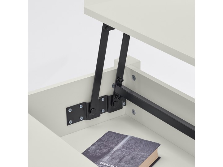 IKEA TRULSTORP Stolik kawowy, biały, 115x70 cm Wysokość 41 cm Kształt blatu Prostokątne Wysokość 55 cm Tworzywo sztuczne Płyta MDF Funkcje Z półkami
