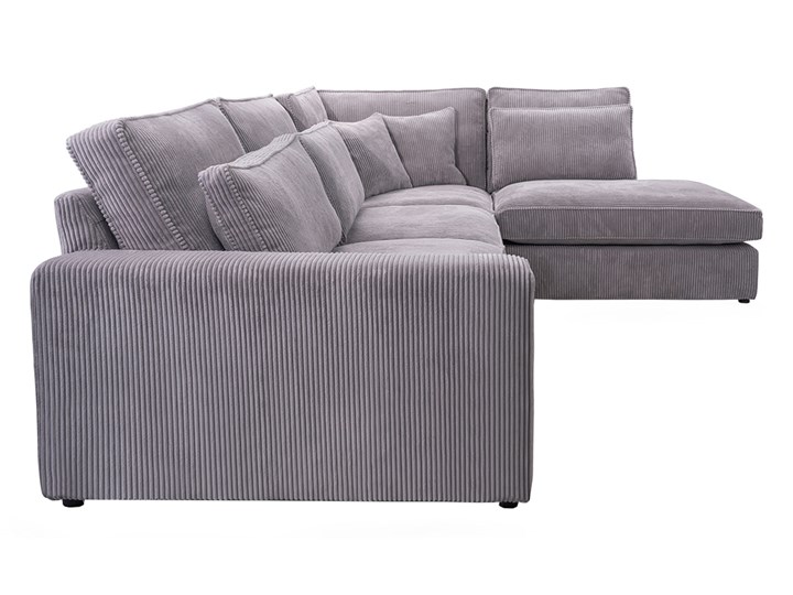 Nowoczesny narożnik nierozkładany z miękkimi poduszkami do salonu - CARDI Prawostronne Głębokość 224 cm Wysokość 89 cm Lewostronne Materiał obicia Welur