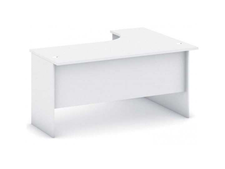Biurko ergonomiczne lewe, biały Głębokość 120 cm Szerokość 140 cm Głębokość 40 cm Płyta MDF Biurko tradycyjne Biurko z nadstawką Głębokość 80 cm Pomieszczenie Biuro