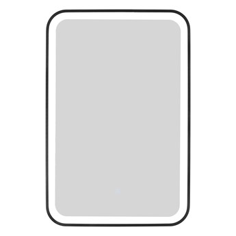 Lustro LED 500x800 mm Corsan L5080BL z włącznikiem dotykowym i wykończeniem czarnym