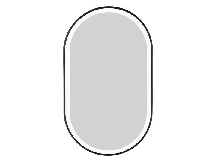 Lustro LED 505x1000 mm Corsan L5010BL z włącznikiem dotykowym i wykończeniem czarnym Owalne Styl Nowoczesny Pomieszczenie Łazienka