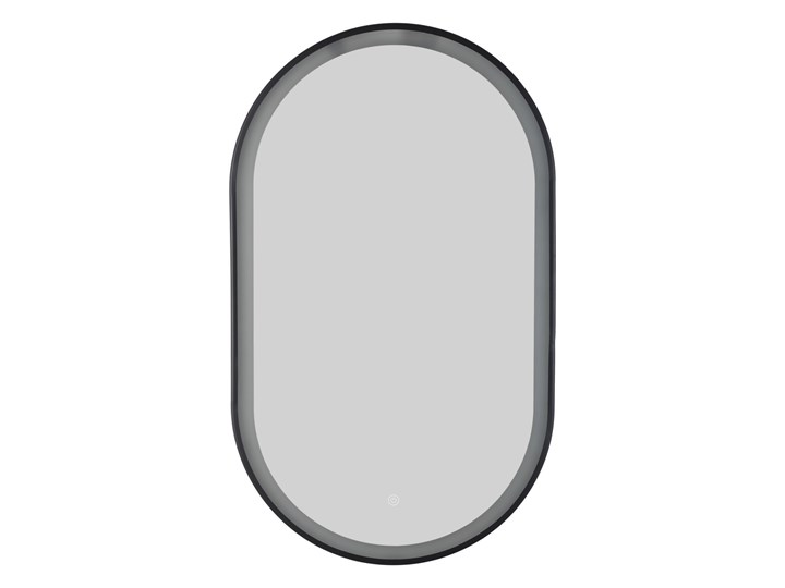 Lustro LED 505x1000 mm Corsan L5010BL z włącznikiem dotykowym i wykończeniem czarnym Owalne Styl Nowoczesny Pomieszczenie Łazienka