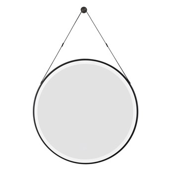 Lustro LED 800x800 mm Corsan L0080BL z włącznikiem dotykowym i wykończeniem czarnym