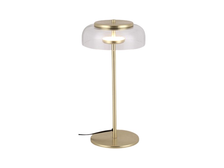 Tigel - nowoczesna lampa stołowa LED Metal Lampa LED Szkło Lampa z kloszem Wysokość 41 cm Lampa biurkowa Styl Nowoczesny