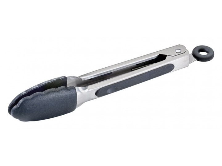szczypce silikonowe, 21 cm, czarne kod: KU-1069902800-CZA Kolor Czarny Szczypce do grilla Szczypce uniwersalne Kolor Szary