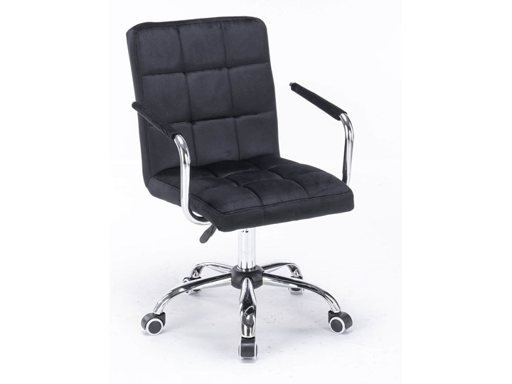 Krzesło obrotowe welurowe HARIS (DC-6096H) / Czarne