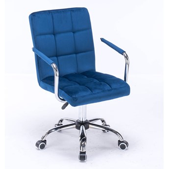 Krzesło biurowe obrotowe HARIS (DC-6096H) / Niebieskie