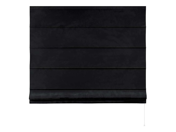 Roleta rzymska Billie, głęboka czerń, szer.100 × dł.170 cm, Posh Velvet Kategoria Rolety Pomieszczenie Pokój przedszkolaka
