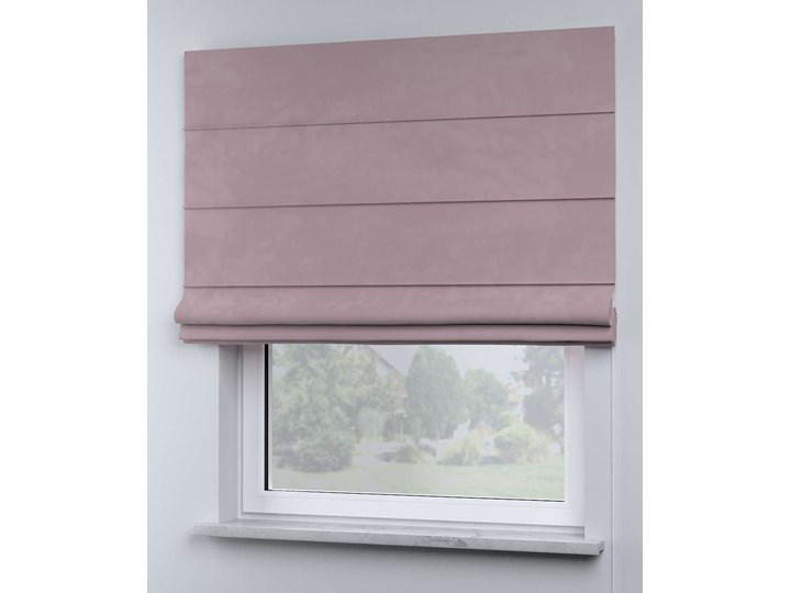 Roleta rzymska Billie, zgaszony róż, szer.100 × dł.170 cm, Posh Velvet Kategoria Rolety