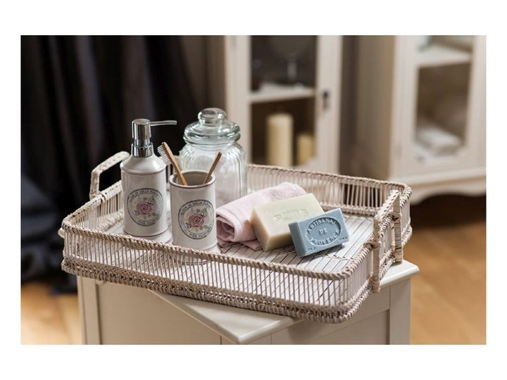 Kremowy kamionkowy dozownik do mydła Premier Housewares Belle, 275 ml Dozowniki Ceramika Kolor Beżowy