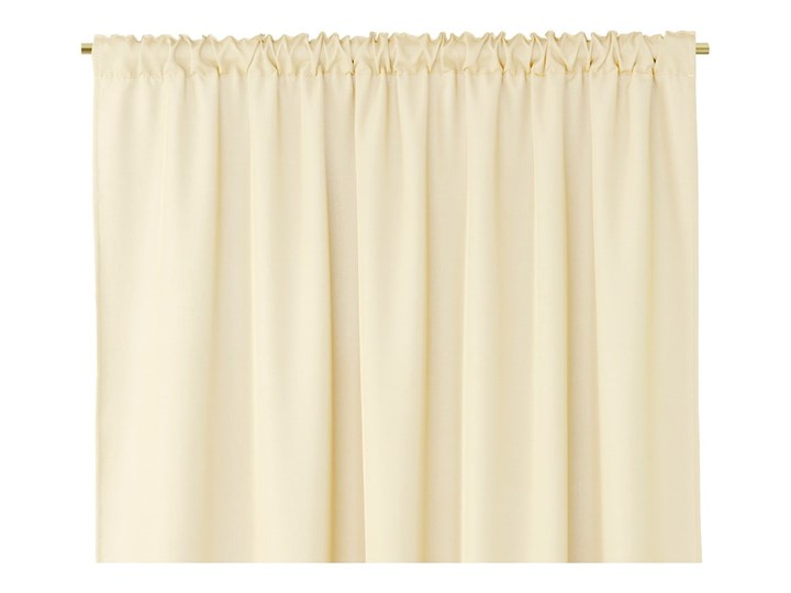 Jasnobeżowa zasłona AmeliaHome Pleat, 140x250 cm Typ Zasłony gotowe Poliester Kolor Beżowy