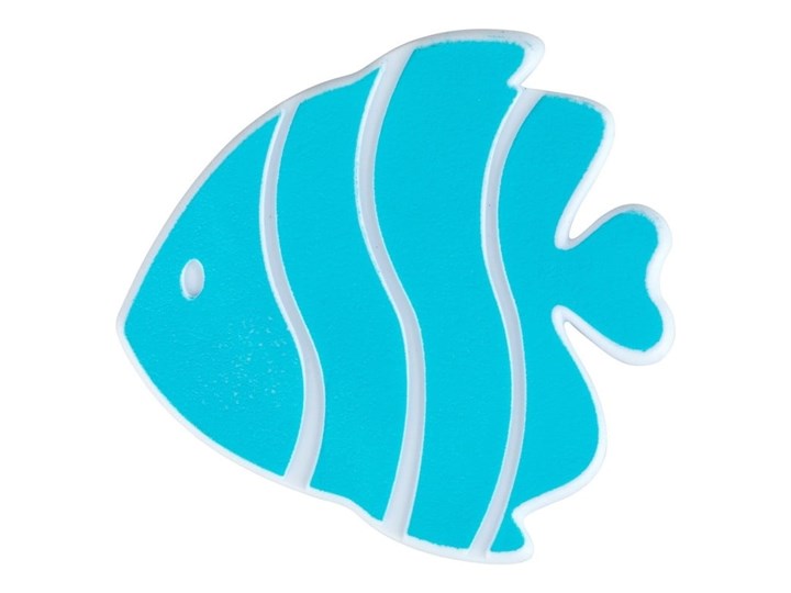 Zestaw 5 jasnoniebieskich antypoślizgowych naklejek do wanny Wenko Fish Syntetyk Kategoria Dywaniki łazienkowe