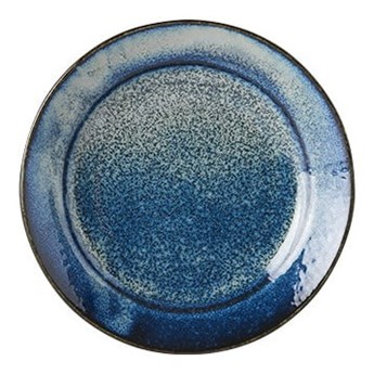 Niebieski talerz ceramiczny MIJ Indigo, ø 17 cm