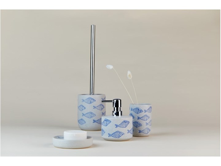 Niebiesko-biały ceramiczny dozownik do mydła Wenko Aquamarin, 475 ml Ceramika Dozowniki Kategoria Mydelniczki i dozowniki