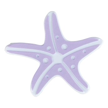 Zestaw 5 jasnofioletowych antypoślizgowych naklejek do wanny Wenko Starfish